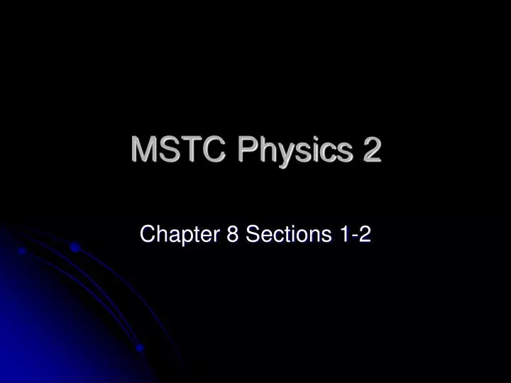 mstc physics 2