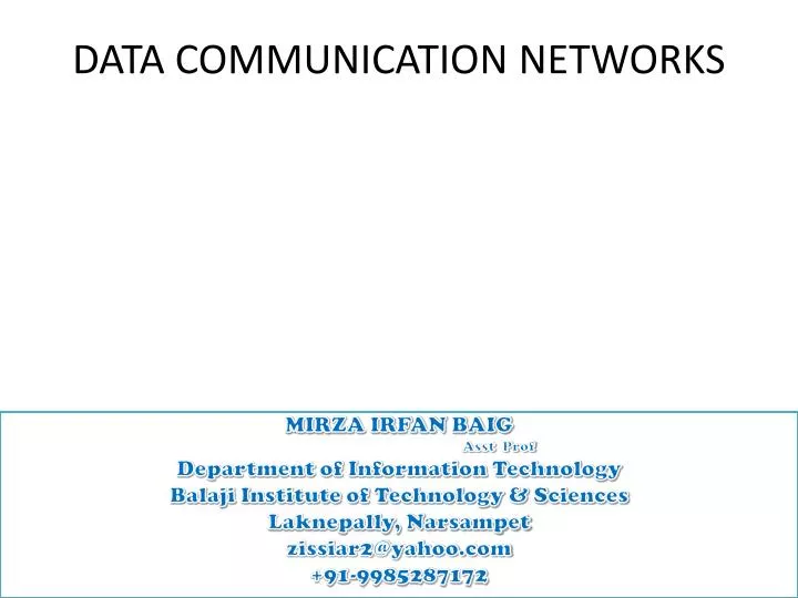 data communication networks