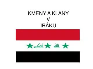 kmeny a klany v ir ku