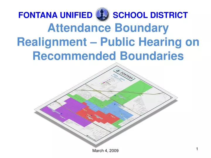 attendance boundary realignment public hearing on recommended boundaries
