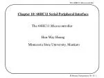 Chapter 10: 68HC11 Serial Peripheral Interface - slide 1