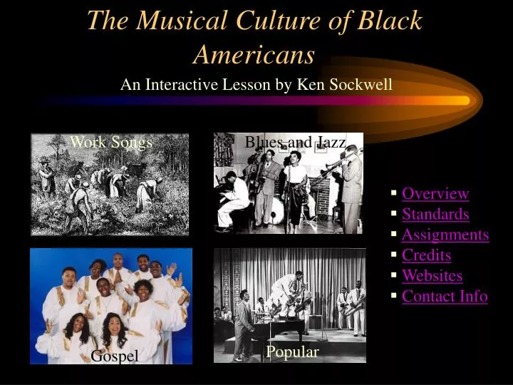 the musical culture of black americans