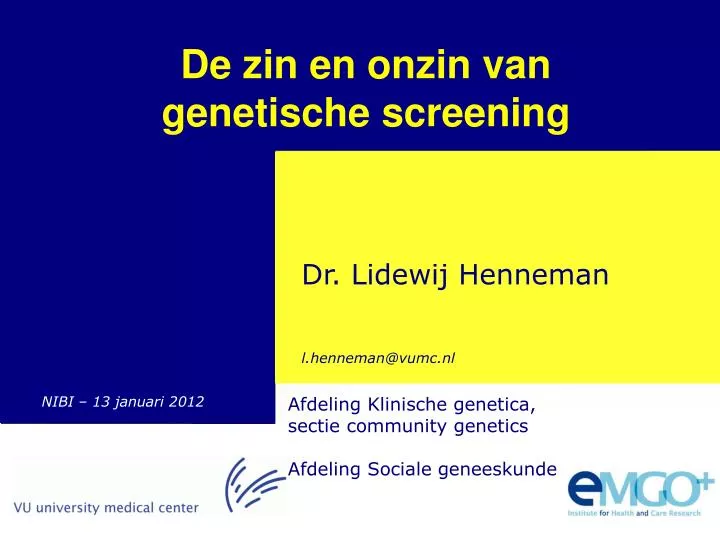 genetische screening