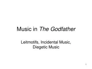 Music in The Godfather
