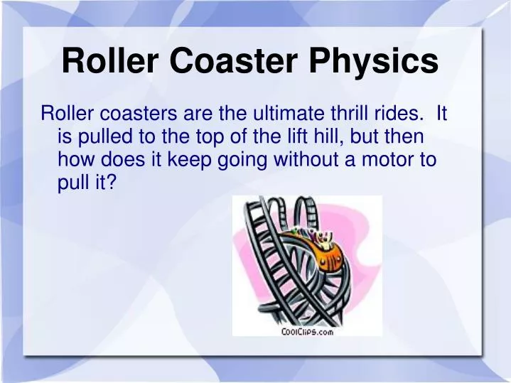 roller coaster physics