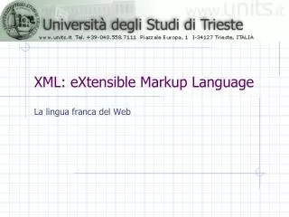 xml extensible markup language
