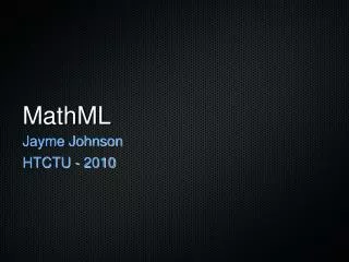 MathML