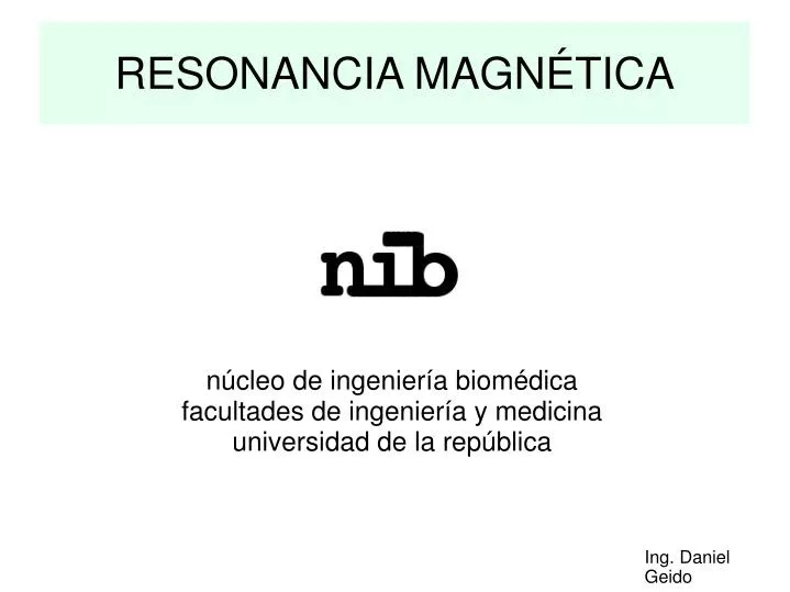 resonancia magn tica