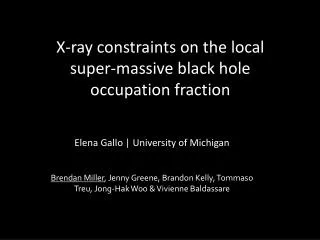 X-ray constraints on the local super-massive black hole occupation fraction