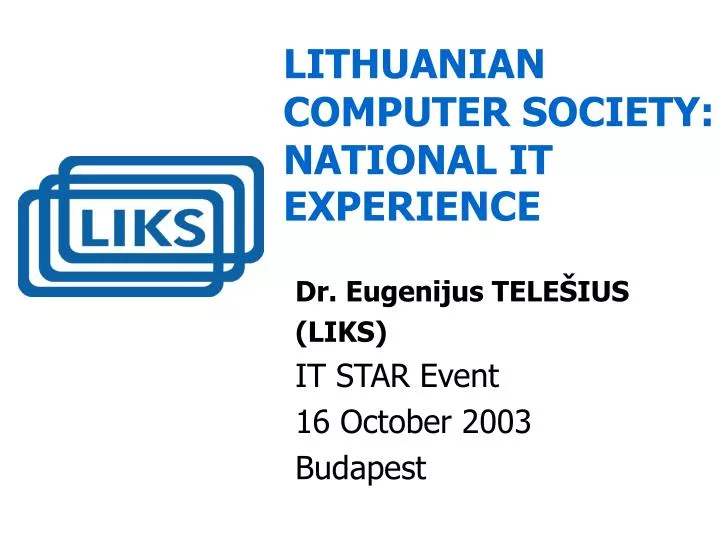 li thuanian computer society national it experience