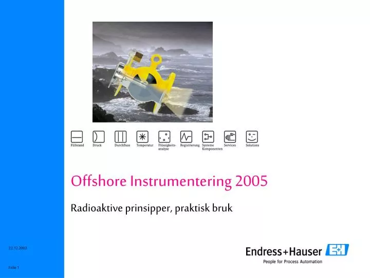 offshore instrumentering 2005