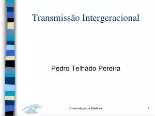 transmiss o intergeracional