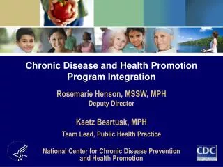 Chronic Disease and Health Promotion Program Integration