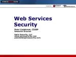 Web Services Security - slide 1