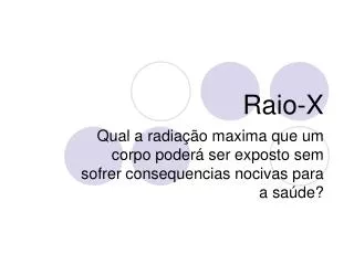 raio x