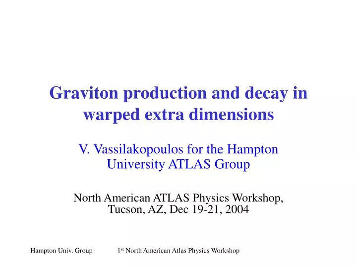 graviton production and decay in warped extra dimensions