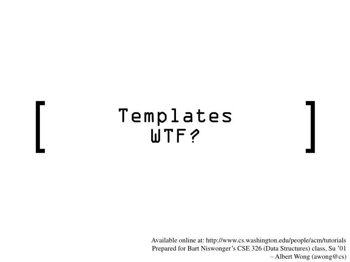 templates wtf