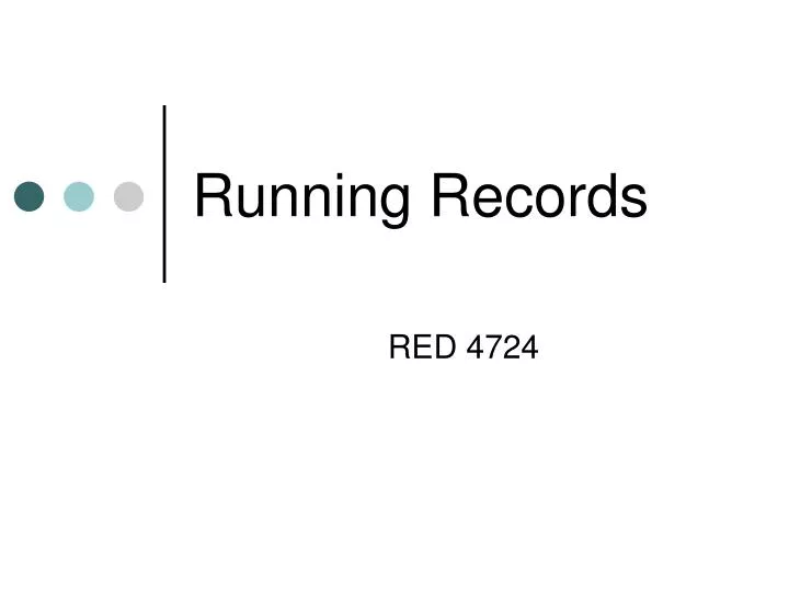 running records
