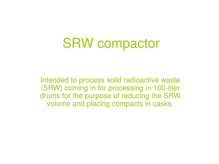 srw compactor