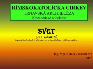 svet pre 1 ro n k z v pozn mkach sn mok s inform cie pre postup u ite a na vyu itie prezent cie