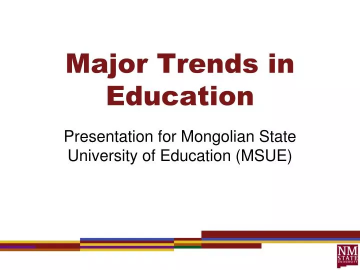 major trends in education