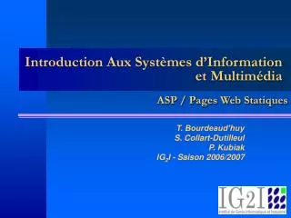 introduction aux syst mes d information et multim dia