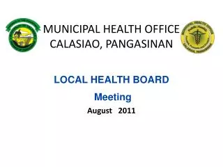 MUNICIPAL HEALTH OFFICE CALASIAO, PANGASINAN