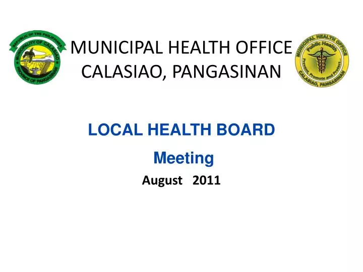 municipal health office calasiao pangasinan