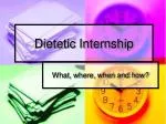 Dietetic Internship - slide 1