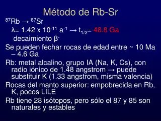 m todo de rb sr