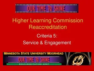 Higher Learning Commission Reaccreditation