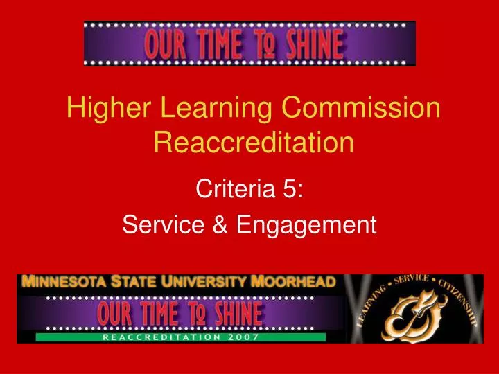 higher learning commission reaccreditation