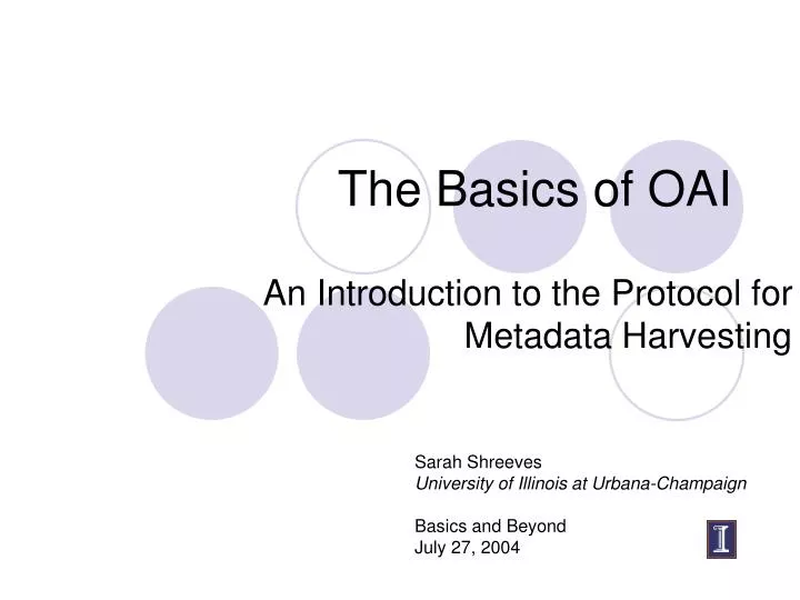 the basics of oai