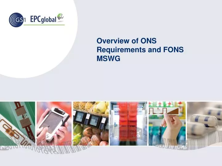 overview of ons requirements and fons mswg