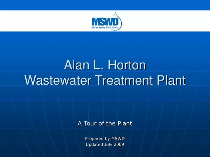 alan l horton wastewater treatment plant