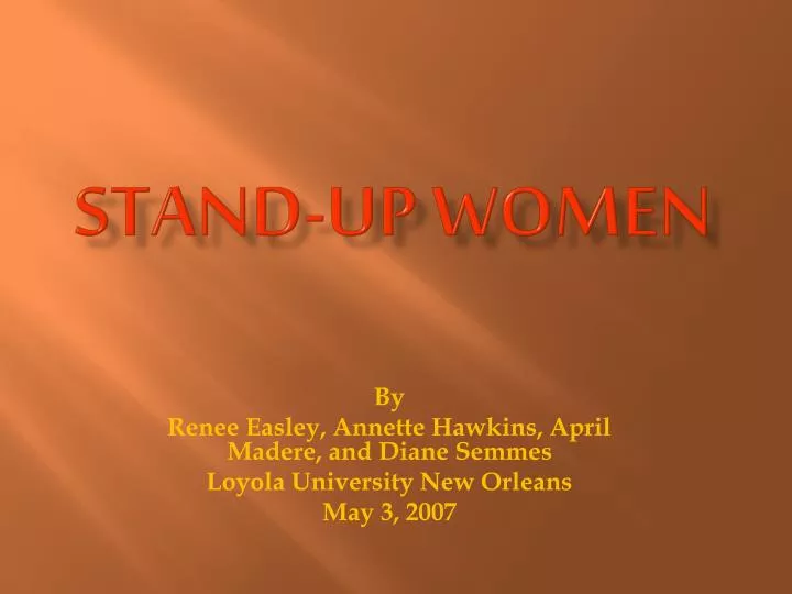 stand up women