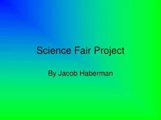science fair project