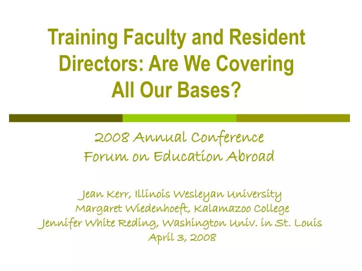 2008 annual conference forum on education abroad