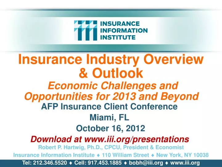 insurance industry overview outlook economic challenges and opportunities for 2013 and beyond
