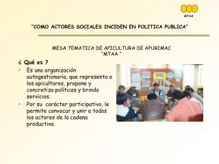 mesa tematica de apicultura de apurimac mtaa