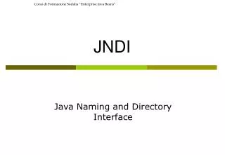 JNDI