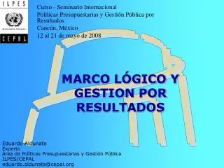 marco l gico y gestion por resultados