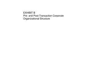 EXHIBIT B Pre- and Post-Transaction Corporate Organizational Structure