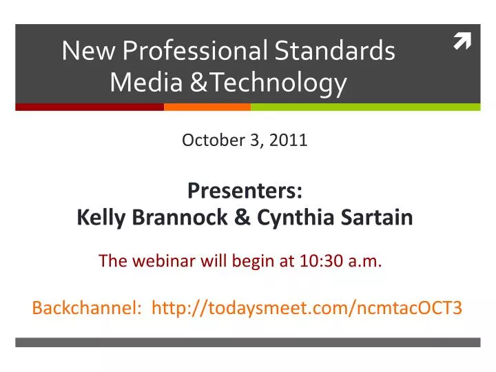 new professional standards media technology