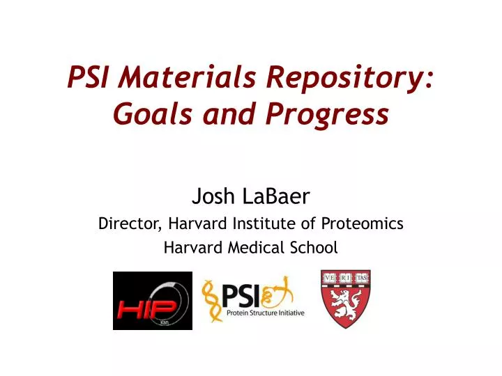 psi materials repository goals and progress