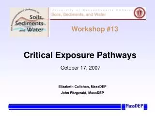 Critical Exposure Pathways