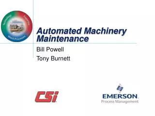 Automated Machinery Maintenance