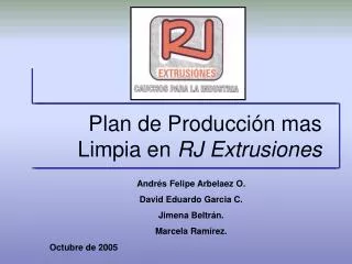 plan de producci n mas limpia en rj extrusiones