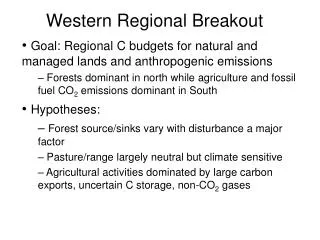 Western Regional Breakout