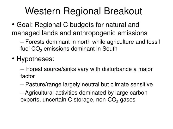 western regional breakout